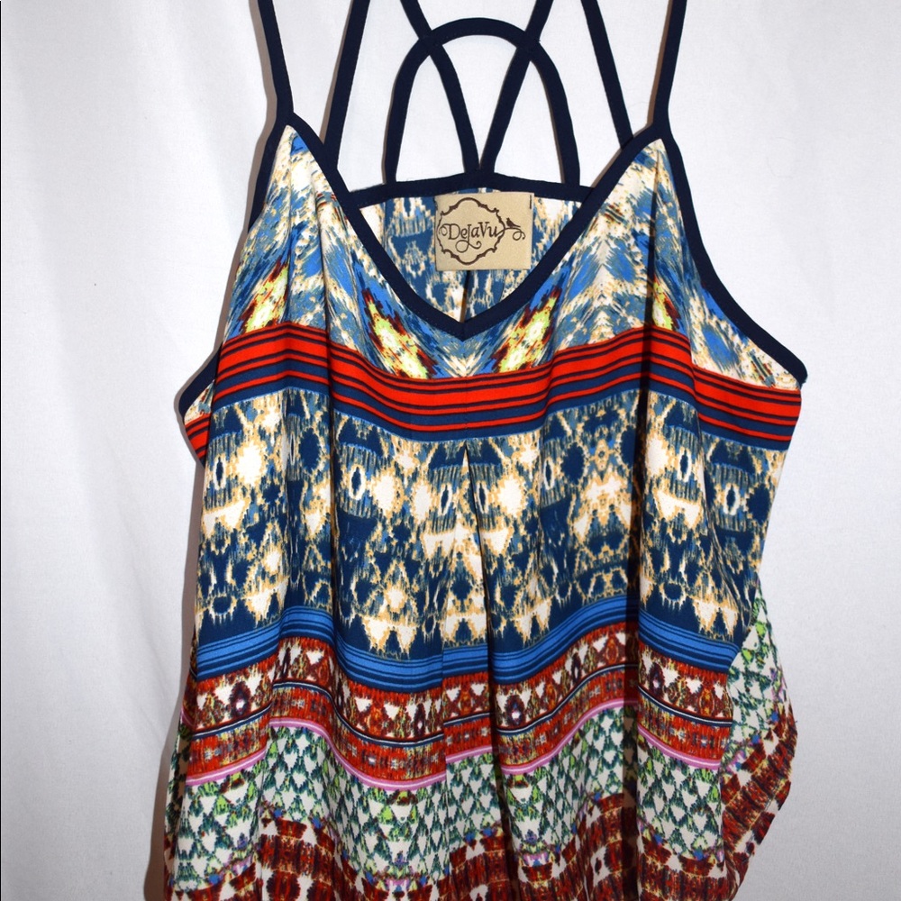DeJaVue cropped tank top